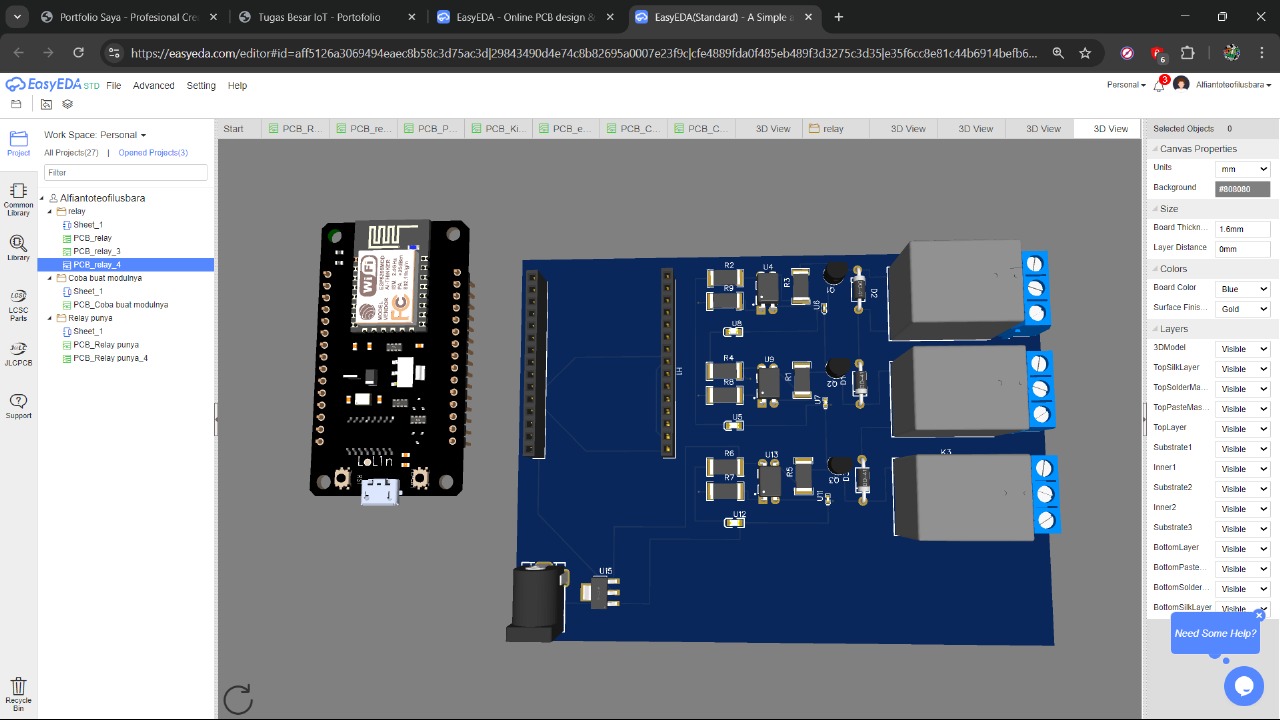 Desain PCB untuk proyek IoT